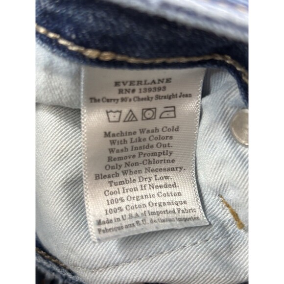 Everlane The Curvy 90’s Cheeky Straight Women's Size 27 High-Rise Jeans 26" Ins. - Picture 9 of 16